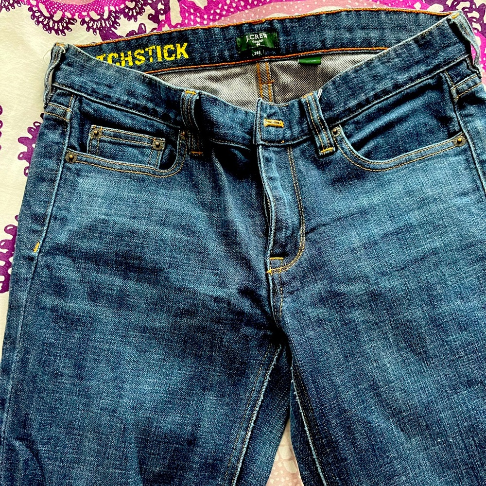 J.Crew matchstick dark wash jeans in 28S